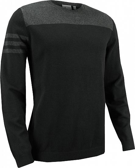 Adidas 3-Stripes Crewneck Golf Sweaters