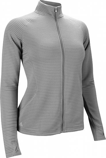 Adidas Women's Essentials Textured Full-Zip Golf Jackets - ON SALE