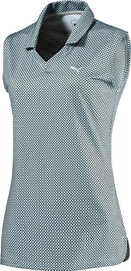 Puma Women's DryCELL Pinwheel Sleeveless Golf Shirts - ON SALE!