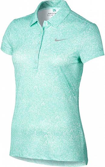Nike Women's Dri-FIT Precision Print Golf Shirts - CLEARANCE