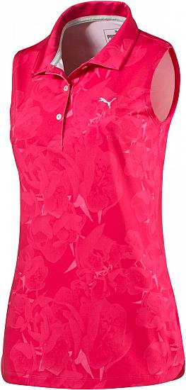 Puma Women's DryCELL Bloom Sleeveless Golf Shirts - CLEARANCE