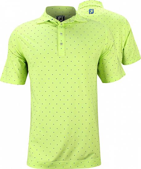 FootJoy End on End Lisle with Print Golf Shirts - Pacific Grove Collection - FJ Tour Logo Available