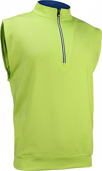 FootJoy Performance Half-Zip Jersey Pullover Golf Vests with Gathered Waist - Green - FJ Tour Logo Available - ON SALE