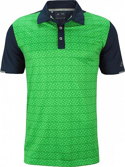 Adidas ClimaChill Chevron Print Golf Shirts - ON SALE