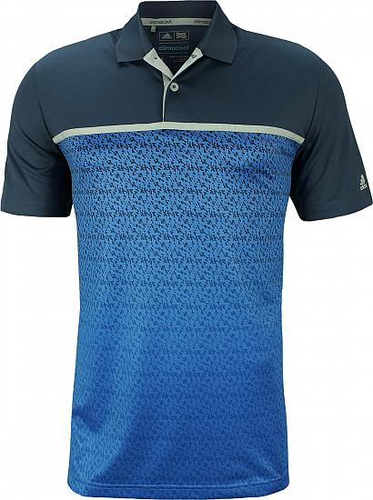 Adidas ClimaCool Gradient Chevron Print Golf Shirts