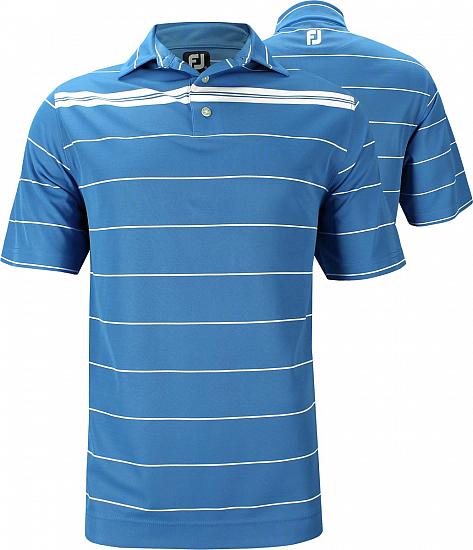 FootJoy Smooth Pique Chest Stripe Golf Shirts - Tucson Collection - FJ Tour Logo Available