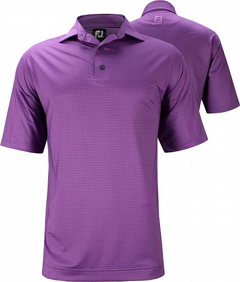 FootJoy Performance Tonal Print Lisle Golf Shirts - Westchester Collection - FJ Tour Logo Available - ON SALE!