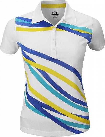 EP Pro Women's Tour-Tech Wave Print Golf Shirts - ON SALE!