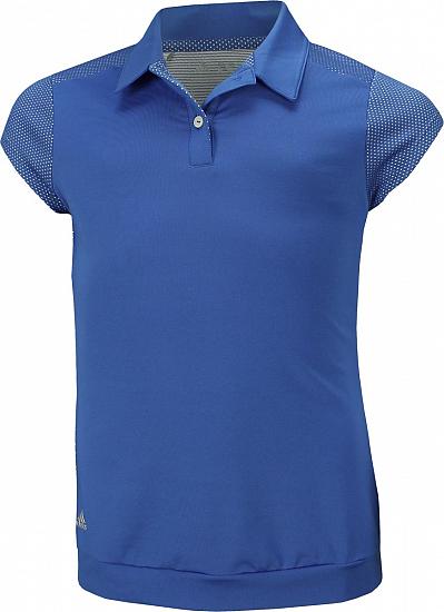 Adidas Girl's Micro Dot Junior Golf Shirts - ON SALE