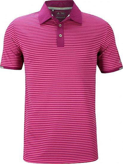 Adidas ClimaChill Tonal Stripe Golf Shirts - Dustin Johnson First Major Friday