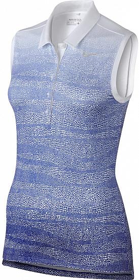 Nike Women's Dri-FIT Precision Zebra Fade Sleeveless Golf Shirts - ON SALE