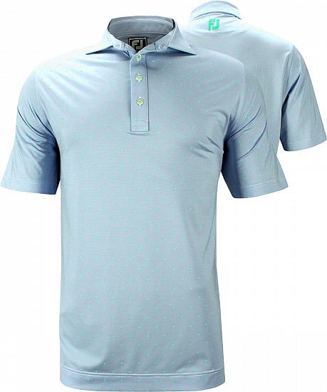 FootJoy End on End Lisle with Print Golf Shirts - Amelia Island Collection - FJ Tour Logo Available