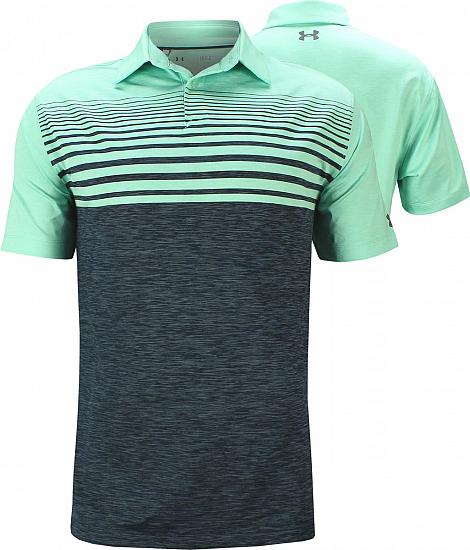 Under Armour CoolSwitch Upright Stripe Golf Shirts - Jordan Spieth First Major Thursday