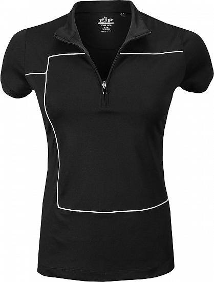 EP Pro Women's Tour-Tech Piped Quarter-Zip Mock Golf Shirts - ON SALE - RACK