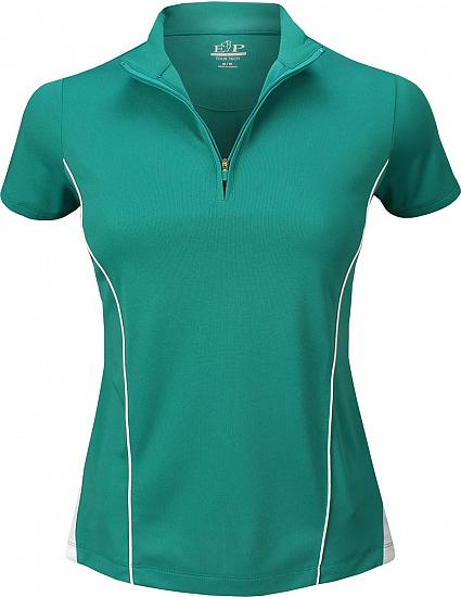 EP Pro Women's Tour-Tech Contrast Piped Quarter-Zip Golf Shirts - ON SALE