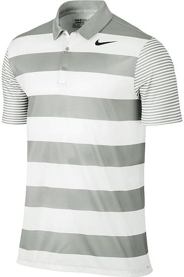 Nike Dri-FIT Breathe Bold Stripe Golf Shirts - Previous Season Style