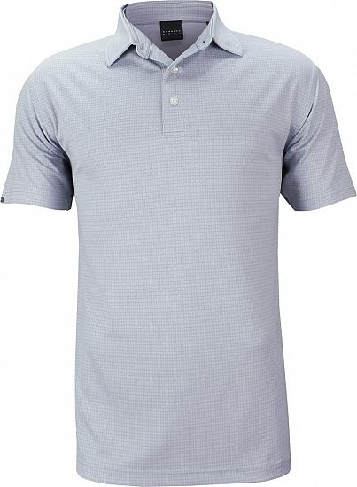Dunning Tonal Jacquard Golf Shirts - Slate Grey