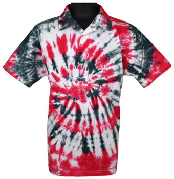 Quagmire Kids Trouble Tie-Dye Junior Golf Shirts - CLEARANCE