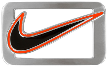 Nike Swoosh Logo Enamel Golf Belt Buckles - CLOSEOUTS