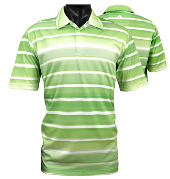 Adidas ClimaCool Gradient Stripe Golf Shirts - CLEARANCE