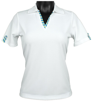 EP Pro Women's Tour-Tech Micro Waffle Jacquard Open Collar Golf Shirts - FINAL CLEARANCE