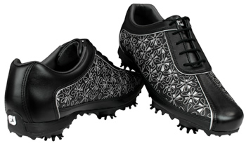 FootJoy LoPro Collection - Floral Cutout Woman's Golf Shoes - CLOSEOUTS CLEARANCE