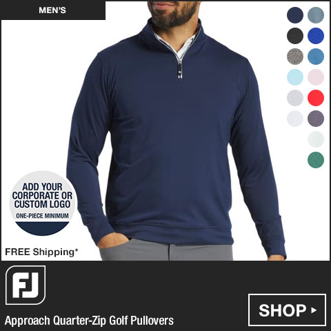 FJ Approach Quarter-Zip Golf Pullovers at Golf Locker