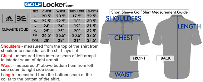 adidas t shirt size chart