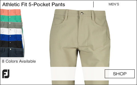 FJ Athletic Fit 5-Pocket Golf Pants