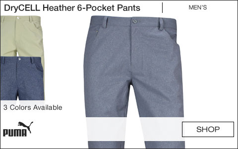 PUMA DryCELL Heather 6-Pocket Golf Pants