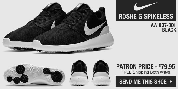 Click here and we'll ship you the new Nike Roshe G Spikeless Golf Shoes in Black - style AA1837-001