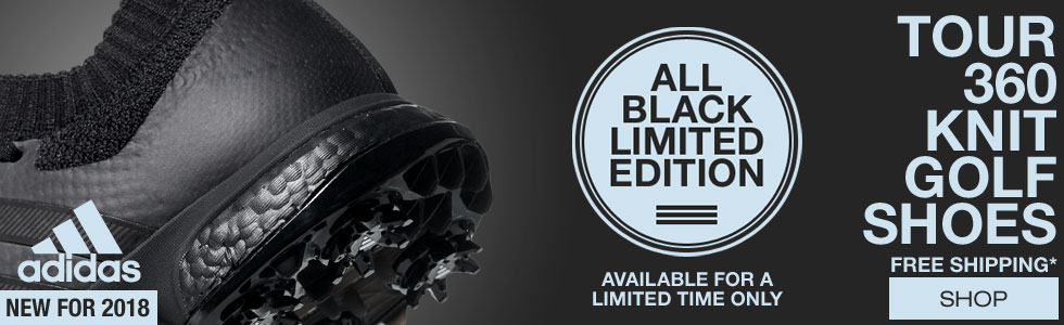 The New Adidas Tour 360 Knit Golf Shoes - All Black Limited Edition