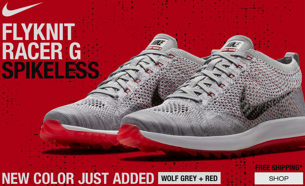 New Flyknit Racer G Spikeless Golf Shoes Color at Golf Locker