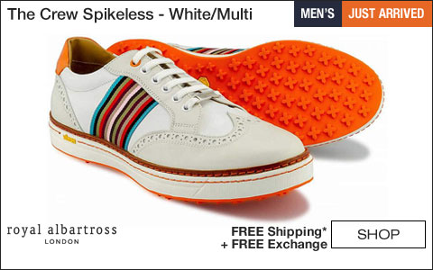 Royal Albartross - 	The Crew Spikeless Golf Shoes - White/Multi