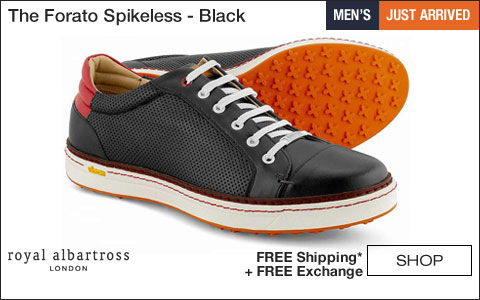 Royal Albartross - 	The Forato Spikeless Golf Shoes - Black