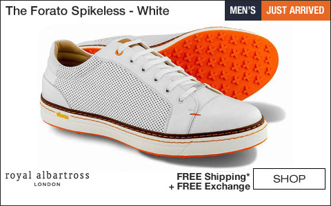 Royal Albartross - The Forato Spikeless Golf Shoes - White