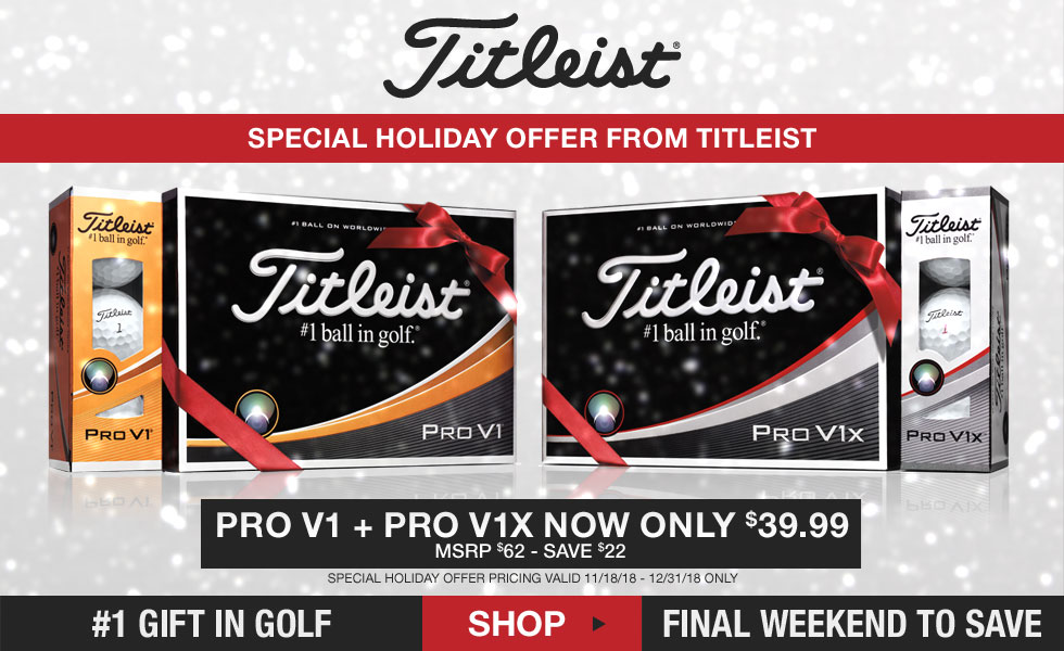 Special Holiday Pricing on Pro V1 and Pro V1X Golf Balls