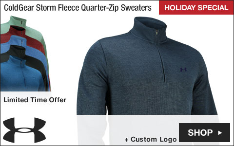 Under Armour ColdGear Storm Fleece Quarter-Zip Golf Sweaters - HOLIDAY SPECIAL