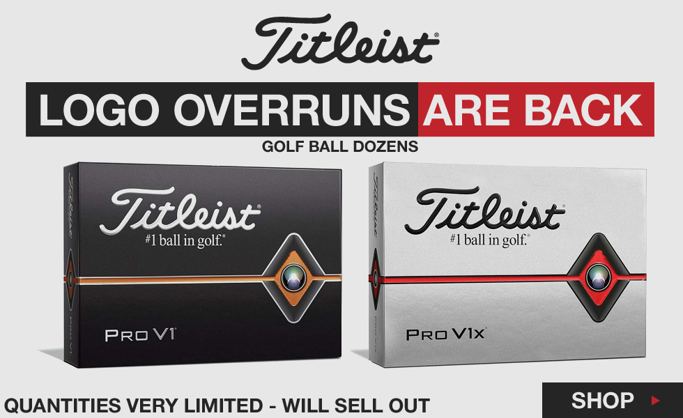 Titleist logo overruns Clearance