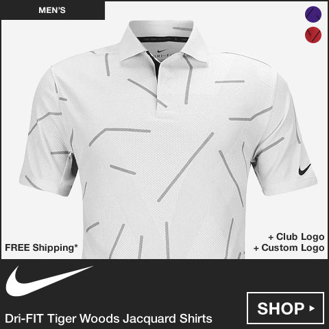 Nike Dri-FIT Tiger Woods Jacquard Golf Shirts