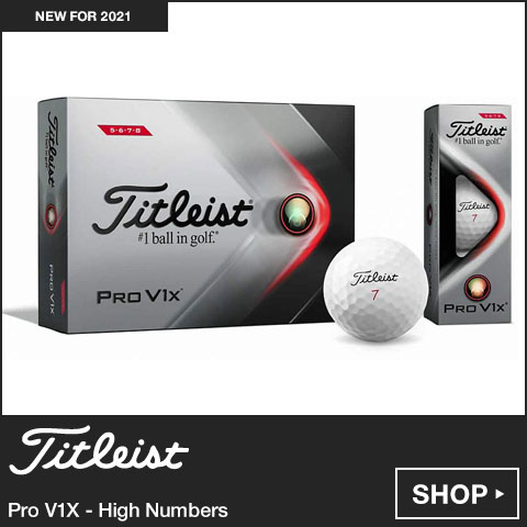 Titleist Pro V1X Golf Balls - High Numbers