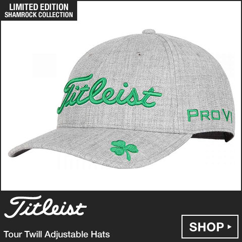 Titleist Tour Twill Adjustable Golf Hats - Limited Edition Shamrock