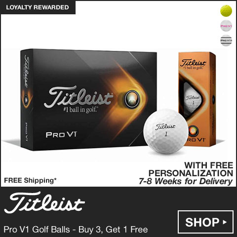 Titleist Pro V1 Golf Balls - Buy 3, Get 1 Free - FREE PERSONALIZATION
