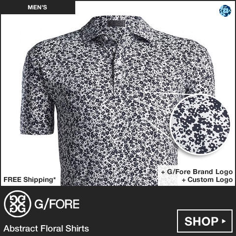 G/FORE Abstract Floral Golf Shirts