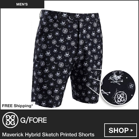 G/FORE 	Maverick Hybrid Sketch Printed Golf Shorts