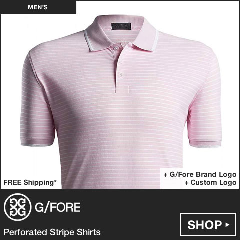 G/FORE Perforated Stripe Golf Shirts