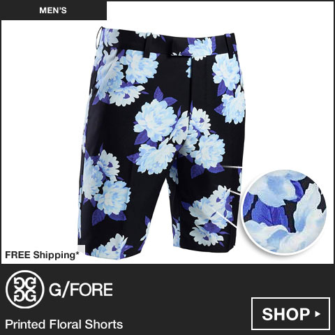 G/FORE Printed Floral Golf Shorts