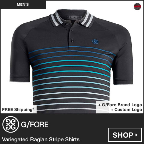 G/FORE Variegated Raglan Stripe Golf Shirts