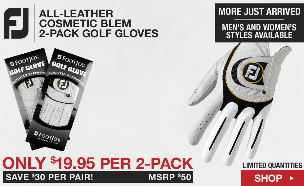 FJ Cosmetic Blem 2-Pack Golf Gloves - ON SALE