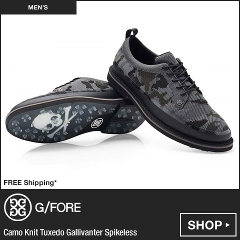 G/FORE Camo Knit Tuxedo Gallivanter Spikeless Golf Shoes